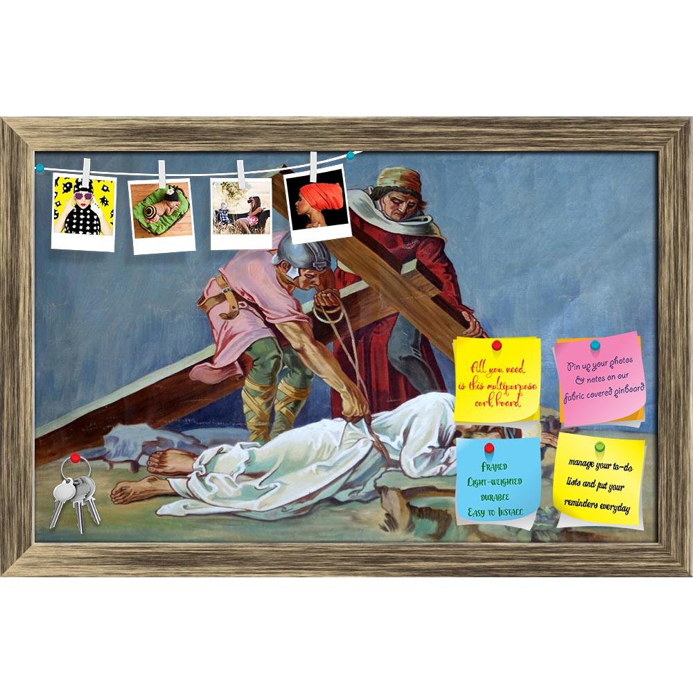 ArtzFolio 9th Station Of Cross Jesus Falls The Third Time D2 Printed Bulletin Board Notice Pin Board Soft Board | Framed-Bulletin Boards Framed-AZSAO31309874BLB_FR_L-Image Code 5003780 Vishnu Image Folio Pvt Ltd, IC 5003780, ArtzFolio, Bulletin Boards Framed, Religious, Fine Art Reprint, 9th, station, of, cross, jesus, falls, the, third, time, d2, printed, bulletin, board, notice, pin, soft, framed, stations, crown, way, christ, pain, cathedral, pray, pin up board, push pin board, extra large cork board, bi