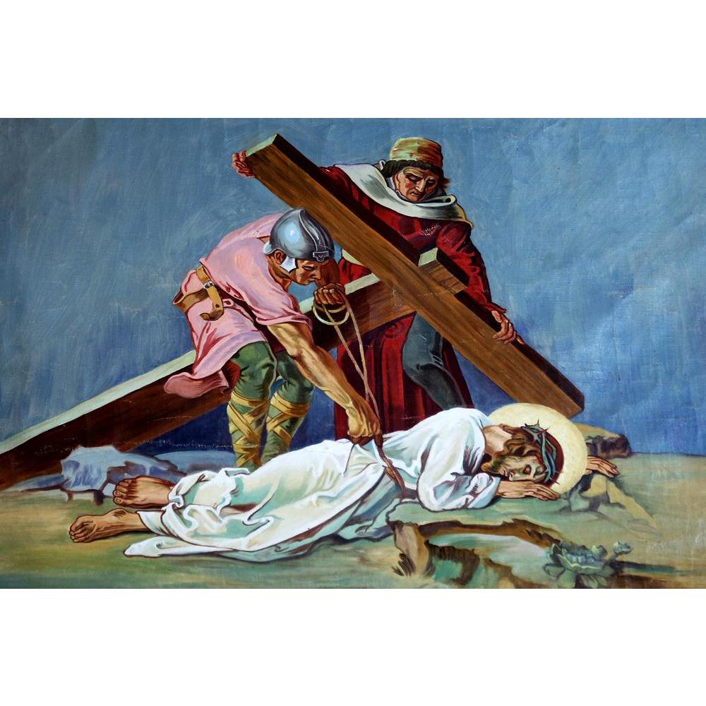 ArtzFolio 9th Station Of Cross Jesus Falls The Third Time D2 Unframed Paper Poster-Paper Posters Unframed-AZART31309874POS_UN_L-Image Code 5003780 Vishnu Image Folio Pvt Ltd, IC 5003780, ArtzFolio, Paper Posters Unframed, Religious, Fine Art Reprint, 9th, station, of, cross, jesus, falls, the, third, time, d2, unframed, paper, poster, wall, large, size, for, living, room, home, decoration, big, framed, decor, posters, pitaara, box, modern, art, with, frame, bedroom, amazonbasics, door, drawing, small, decor