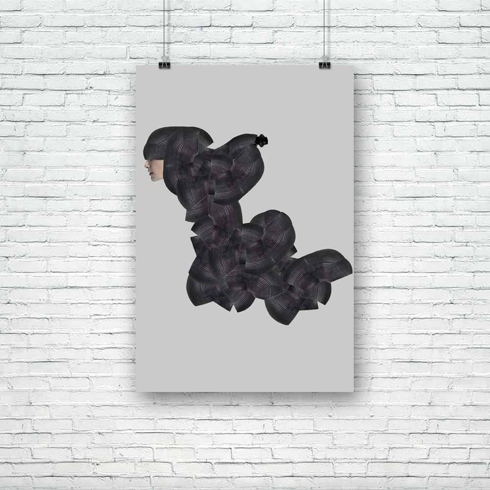 Female Model In Black Headgear D2 Unframed Paper Poster-Paper Posters Unframed-POS_UN-IC 5003791 IC 5003791, Art and Paintings, Asian, Black, Black and White, Fashion, Futurism, Realism, Surrealism, female, model, in, headgear, d2, unframed, paper, poster, art, artistic, bizarre, caucasian, complex, complexity, complicated, composition, curve, dark, decoration, detail, dress, effect, fashionable, future, futuristic, goth, headdress, illustrative, isolated, magnificent, mechanic, mechanism, mind, modernity, 