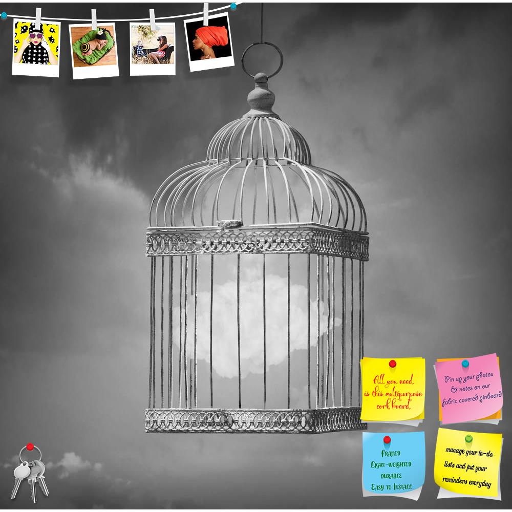 ArtzFolio Cloud Inside A Cage D1 Printed Bulletin Board Notice Pin Board Soft Board | Frameless-Bulletin Boards Frameless-AZSAO31453907BLB_FL_L-Image Code 5003797 Vishnu Image Folio Pvt Ltd, IC 5003797, ArtzFolio, Bulletin Boards Frameless, Conceptual, Photography, cloud, inside, a, cage, d1, printed, bulletin, board, notice, pin, soft, frameless, dreamy, image, black, white, represent, aviary, sky, surreal, surrealistic, surrealism, bar, object, imagination, art, artistic, concept, capture, nobody, unique,