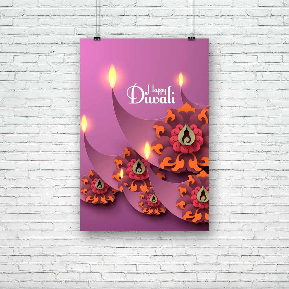 Photo of Diwali Diya Lamp Unframed Paper Poster-Paper Posters Unframed-POS_UN-IC 5003804 IC 5003804, Abstract Expressionism, Abstracts, Cities, City Views, Culture, Digital, Digital Art, Ethnic, Festivals, Festivals and Occasions, Festive, Graphic, Hinduism, Holidays, Illustrations, Indian, Jainism, Kolam Art, Patterns, Religion, Religious, Seasons, Semi Abstract, Signs, Signs and Symbols, Sikhism, Spiritual, Traditional, Tribal, World Culture, photo, of, diwali, diya, lamp, unframed, paper, poster, deepava