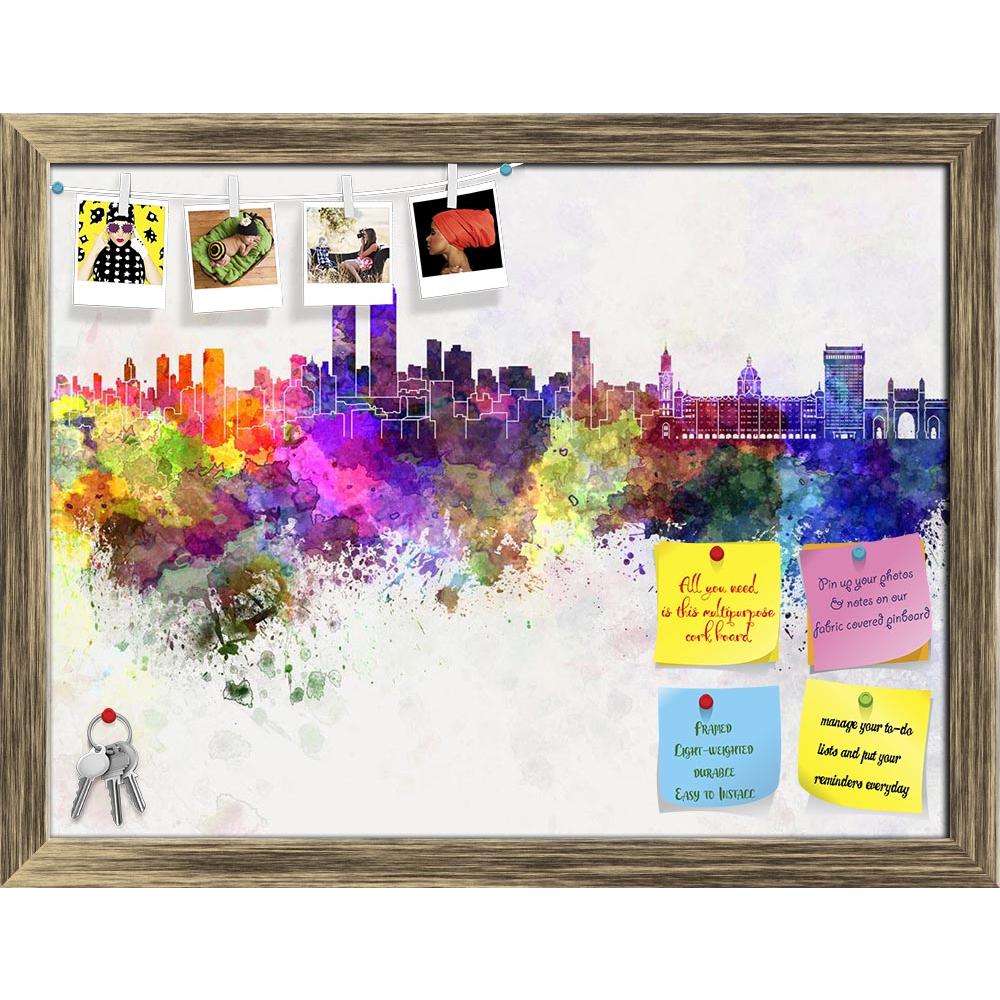 ArtzFolio Mumbai Skyline In Watercolor, India Printed Bulletin Board Notice Pin Board Soft Board | Framed-Bulletin Boards Framed-AZSAO31624996BLB_FR_L-Image Code 5003811 Vishnu Image Folio Pvt Ltd, IC 5003811, ArtzFolio, Bulletin Boards Framed, Places, Fine Art Reprint, mumbai, skyline, in, watercolor, india, printed, bulletin, board, notice, pin, soft, framed, background, asia, abstract, paint, color, splash, colorful, art, texture, grunge, illustration, bright, vintage, splatter, creativity, architecture,