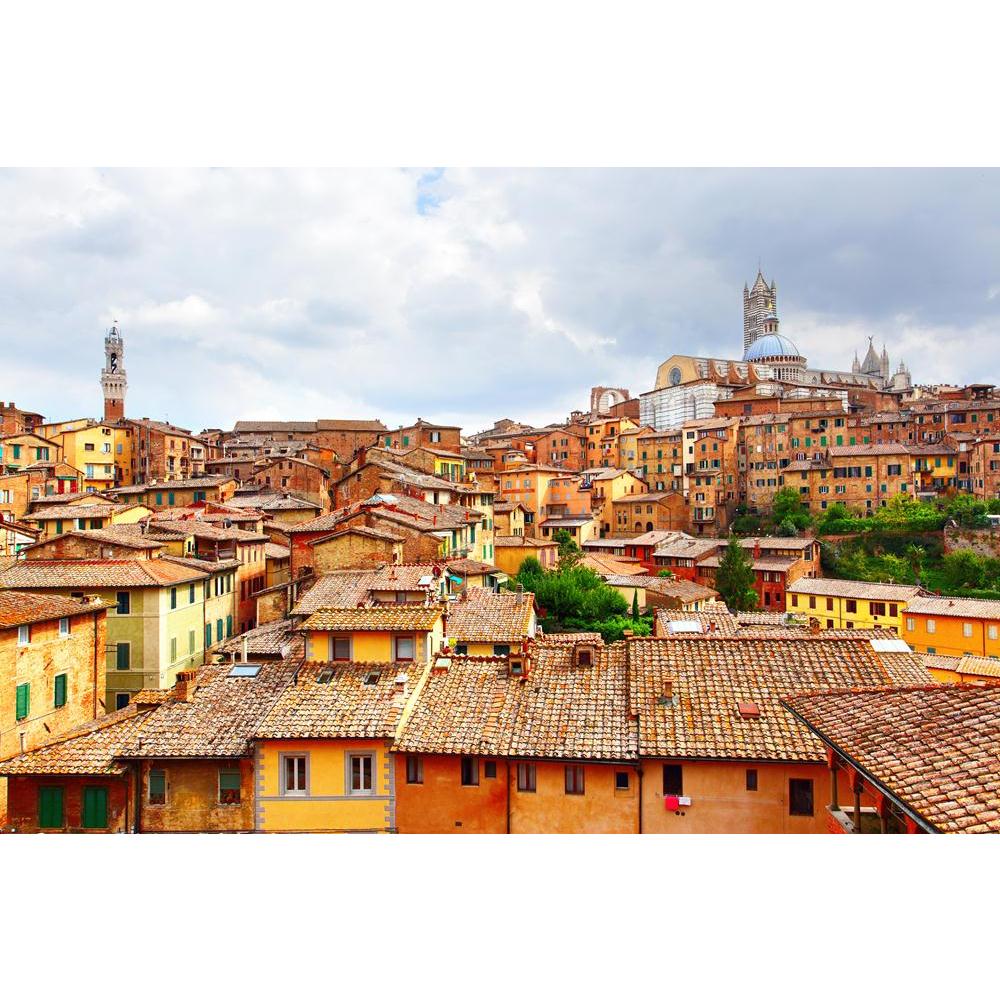 Panoramic View Of Siena, Italy Canvas Painting Synthetic Frame-Paintings MDF Framing-AFF_FR-IC 5003818 IC 5003818, Ancient, Architecture, Art and Paintings, Automobiles, Cities, City Views, God Ram, Gothic, Hinduism, Historical, Italian, Landmarks, Medieval, Panorama, Places, Skylines, Transportation, Travel, Vehicles, Vintage, panoramic, view, of, siena, italy, canvas, painting, synthetic, frame, art, bell, cathedral, city, cityscape, cloudy, day, duomo, europe, facade, hall, horizontal, house, landmark, n