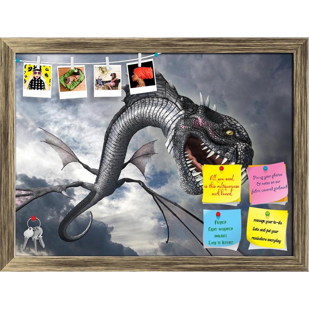 ArtzFolio Snake Dragon Printed Bulletin Board Notice Pin Board Soft Board | Framed-Bulletin Boards Framed-AZSAO31724535BLB_FR_L-Image Code 5003823 Vishnu Image Folio Pvt Ltd, IC 5003823, ArtzFolio, Bulletin Boards Framed, Animals, Fantasy, Digital Art, snake, dragon, printed, bulletin, board, notice, pin, soft, framed, a, swoops, sky, attack, it, prey, 3d, render, attacking, monster, creature, flying, flight, terror, teeth, rendering, halloween, horror, big, scary, wings, winged, violent, violence, terrifyi