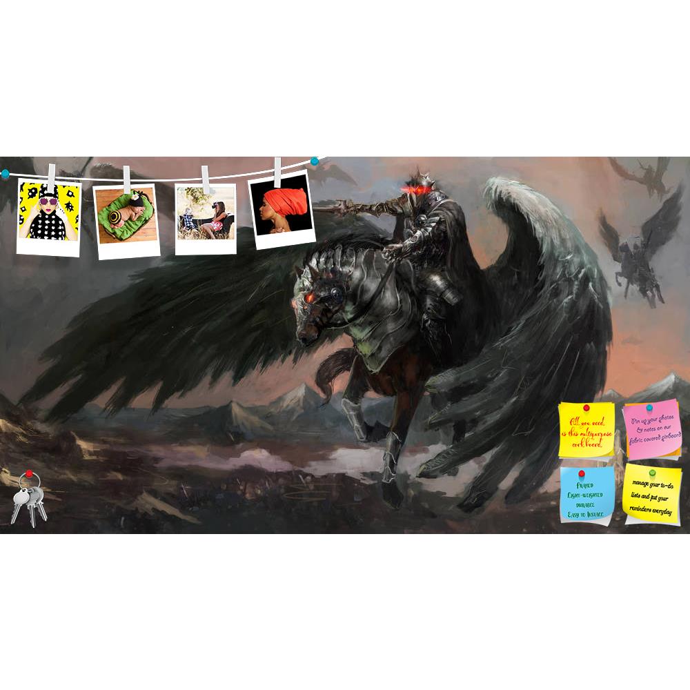 ArtzFolio Pegasus King Printed Bulletin Board Notice Pin Board Soft Board | Frameless-Bulletin Boards Frameless-AZSAO31760307BLB_FL_L-Image Code 5003825 Vishnu Image Folio Pvt Ltd, IC 5003825, ArtzFolio, Bulletin Boards Frameless, Animals, Fantasy, Fine Art Reprint, pegasus, king, printed, bulletin, board, notice, pin, soft, frameless, dark, leading, army, ancient, armour, attack, equipment, fight, fighter, force, infantry, leader, general, soldier, war, warrior, creature, lead, battle, poster, wallpaper, c
