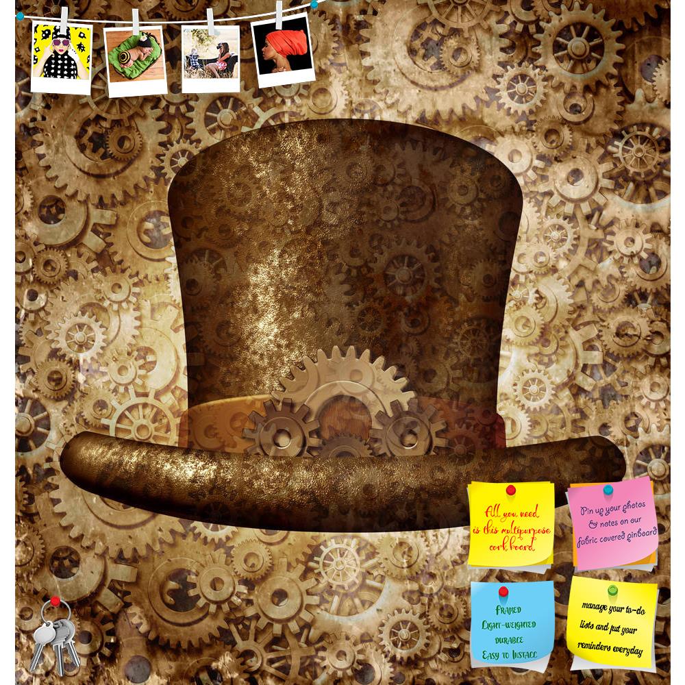 ArtzFolio Science Fiction Concept Art Printed Bulletin Board Notice Pin Board Soft Board | Frameless-Bulletin Boards Frameless-AZSAO31815618BLB_FL_L-Image Code 5003830 Vishnu Image Folio Pvt Ltd, IC 5003830, ArtzFolio, Bulletin Boards Frameless, Abstract, Digital Art, science, fiction, concept, art, printed, bulletin, board, notice, pin, soft, frameless, steampunk, top, hat, made, metal, copper, gears, cogs, wearing, historical, victorian, retro, head, accessory, technology, symbol, futuristic, fictional, m