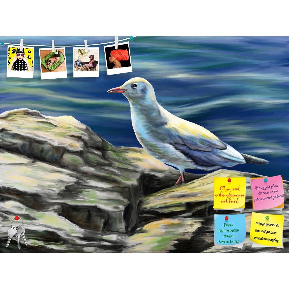 ArtzFolio Seagull Resting On Rocks Printed Bulletin Board Notice Pin Board Soft Board | Frameless-Bulletin Boards Frameless-AZSAO31970339BLB_FL_L-Image Code 5003841 Vishnu Image Folio Pvt Ltd, IC 5003841, ArtzFolio, Bulletin Boards Frameless, Birds, Fine Art Reprint, seagull, resting, on, rocks, printed, bulletin, board, notice, pin, soft, frameless, some, sea, digital, illustration, animal, bay, beak, beautiful, beauty, bird, black, blue, cape, cliff, coast, coastline, cold, day, environment, feather, free
