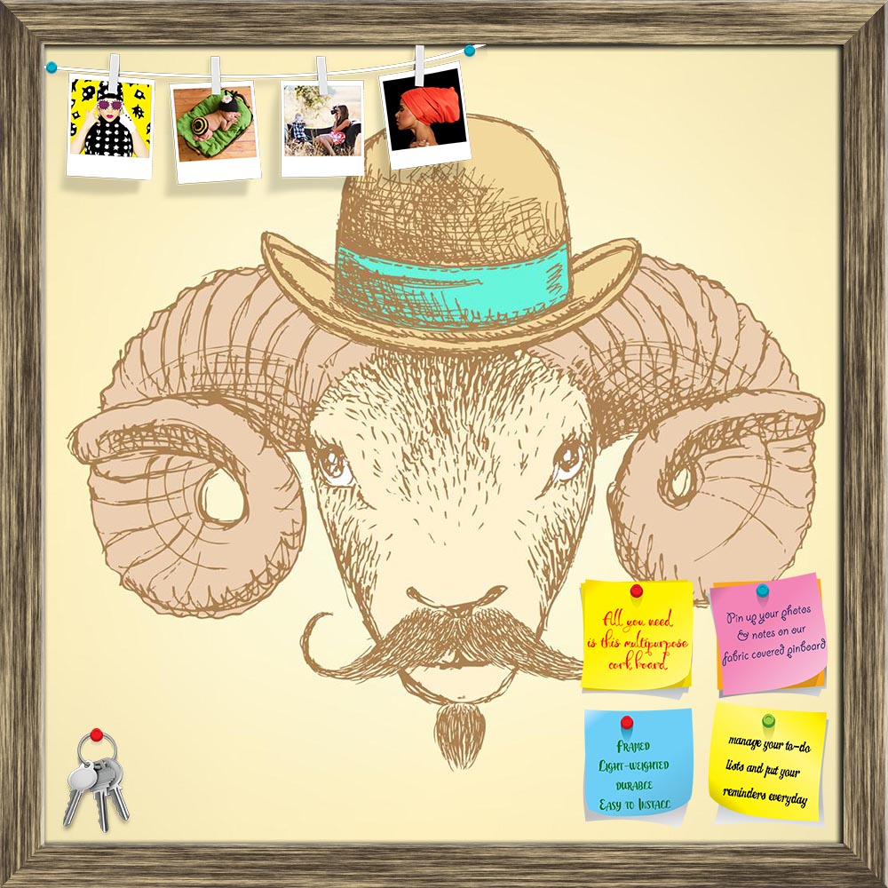ArtzFolio Cute Ram In Hipster Style Printed Bulletin Board Notice Pin Board Soft Board | Framed-Bulletin Boards Framed-AZSAO32046044BLB_FR_L-Image Code 5003842 Vishnu Image Folio Pvt Ltd, IC 5003842, ArtzFolio, Bulletin Boards Framed, Abstract, Animals, Kids, Digital Art, cute, ram, in, hipster, style, printed, bulletin, board, notice, pin, soft, framed, sketch, background, pin up board, push pin board, extra large cork board, big pin board, notice board, small bulletin board, cork board, wall notice board,