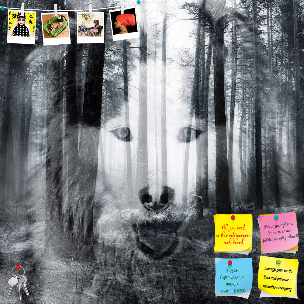 ArtzFolio Dog & Black Forest Printed Bulletin Board Notice Pin Board Soft Board | Frameless-Bulletin Boards Frameless-AZSAO32098000BLB_FL_L-Image Code 5003849 Vishnu Image Folio Pvt Ltd, IC 5003849, ArtzFolio, Bulletin Boards Frameless, Animals, Conceptual, Landscapes, Photography, dog, black, forest, printed, bulletin, board, notice, pin, soft, frameless, abstract, focused, duotoned, double, exposure, portrait, tree, face, profile, isolated, needles, natural, white, meditative, serenity, peace, bio, head, 