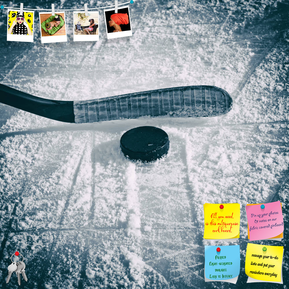 ArtzFolio Hockey Stick & Puck Printed Bulletin Board Notice Pin Board Soft Board | Frameless-Bulletin Boards Frameless-AZSAO32382189BLB_FL_L-Image Code 5003871 Vishnu Image Folio Pvt Ltd, IC 5003871, ArtzFolio, Bulletin Boards Frameless, Sports, Photography, hockey, stick, puck, printed, bulletin, board, notice, pin, soft, frameless, ice, rink, and, activity, color, colour, copy, equipment, game, image, leisure, lifestyle, nobody, outdoors, photograph, play, practice, recreation, shot, skates, space, sport,