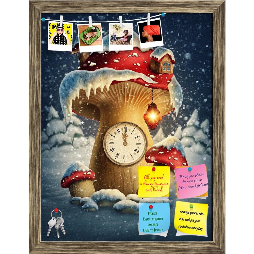 ArtzFolio Fantasy Mushroom House Printed Bulletin Board Notice Pin Board Soft Board | Framed-Bulletin Boards Framed-AZSAO32464548BLB_FR_L-Image Code 5003877 Vishnu Image Folio Pvt Ltd, IC 5003877, ArtzFolio, Bulletin Boards Framed, Conceptual, Fantasy, Digital Art, mushroom, house, printed, bulletin, board, notice, pin, soft, framed, clock, adventure, dreams, enchanted, fairy, fairytale, forest, fungus, home, illustration, imagination, imagine, landscape, luck, magic, nature, red, story, surreal, symbol, ta