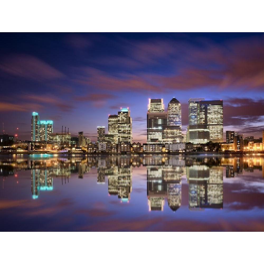 Sunset Over Canary Wharf, London Skyline, UK Canvas Painting Synthetic Frame-Paintings MDF Framing-AFF_FR-IC 5003885 IC 5003885, Architecture, Automobiles, Business, Cities, City Views, Landmarks, Modern Art, Places, Skylines, Sunsets, Transportation, Travel, Urban, Vehicles, sunset, over, canary, wharf, london, skyline, uk, canvas, painting, synthetic, frame, area, building, buildings, city, cityscape, corporate, district, downtown, dusk, england, europe, finance, financial, headquarters, illuminated, inte