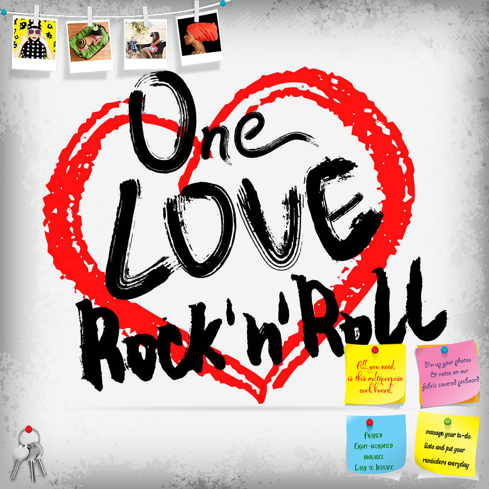 ArtzFolio One Love Rock N Roll Printed Bulletin Board Notice Pin Board Soft Board | Frameless-Bulletin Boards Frameless-AZSAO32654332BLB_FL_L-Image Code 5003894 Vishnu Image Folio Pvt Ltd, IC 5003894, ArtzFolio, Bulletin Boards Frameless, Love, Quotes, Digital Art, one, rock, n, roll, printed, bulletin, board, notice, pin, soft, frameless, rock'n'roll, poster, handwritten, design, pin up board, push pin board, extra large cork board, big pin board, notice board, small bulletin board, cork board, wall notice