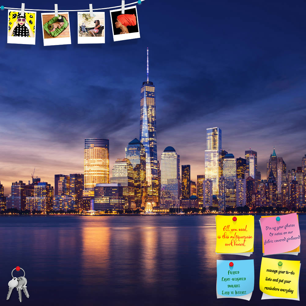 ArtzFolio New York City, Manhattan After Sunset, USA Printed Bulletin Board Notice Pin Board Soft Board | Frameless-Bulletin Boards Frameless-AZSAO32773912BLB_FL_L-Image Code 5003908 Vishnu Image Folio Pvt Ltd, IC 5003908, ArtzFolio, Bulletin Boards Frameless, Places, Photography, new, york, city, manhattan, after, sunset, usa, printed, bulletin, board, notice, pin, soft, frameless, beautiful, cityscape, night, panorama, town, jersey, us, nyc, sk, pin up board, push pin board, extra large cork board, big pi