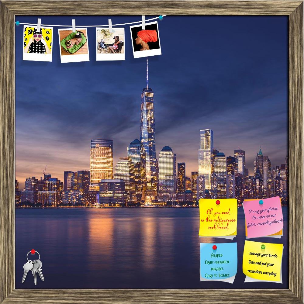 ArtzFolio New York City, Manhattan After Sunset, USA Printed Bulletin Board Notice Pin Board Soft Board | Framed-Bulletin Boards Framed-AZSAO32773912BLB_FR_L-Image Code 5003908 Vishnu Image Folio Pvt Ltd, IC 5003908, ArtzFolio, Bulletin Boards Framed, Places, Photography, new, york, city, manhattan, after, sunset, usa, printed, bulletin, board, notice, pin, soft, framed, beautiful, cityscape, night, panorama, town, jersey, us, nyc, sk, pin up board, push pin board, extra large cork board, big pin board, not