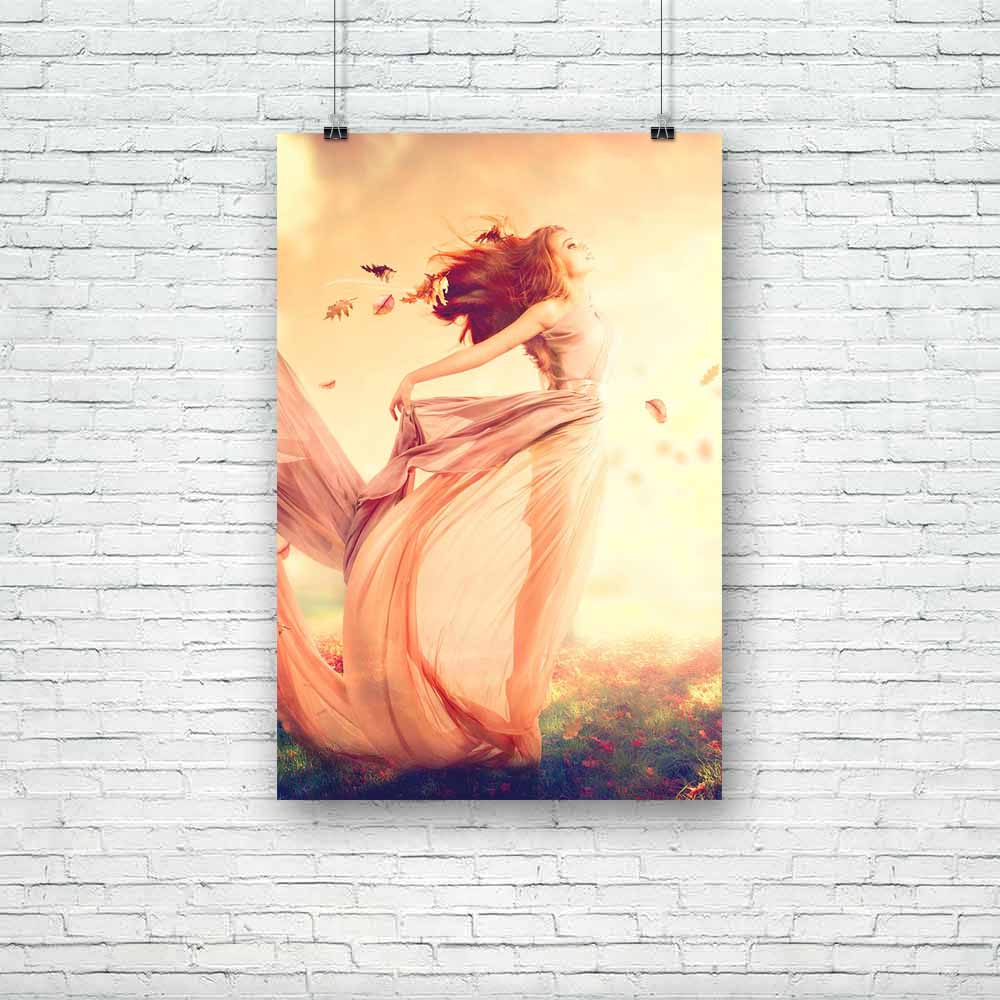 Autumn Fantasy Girl Unframed Paper Poster-Paper Posters Unframed-POS_UN-IC 5003910 IC 5003910, Art and Paintings, Conceptual, Fantasy, Fashion, Nature, Scenic, Signs, Signs and Symbols, Sunrises, Sunsets, autumn, girl, unframed, paper, poster, freedom, fairy, woman, dream, art, miracle, harmony, women, dreams, design, gorgeous, dress, magical, mystical, fairies, wind, leaves, autumnal, beautiful, beauty, blowing, chiffon, clothes, cover, creative, expression, fairytale, fly, forest, free, full, length, glam
