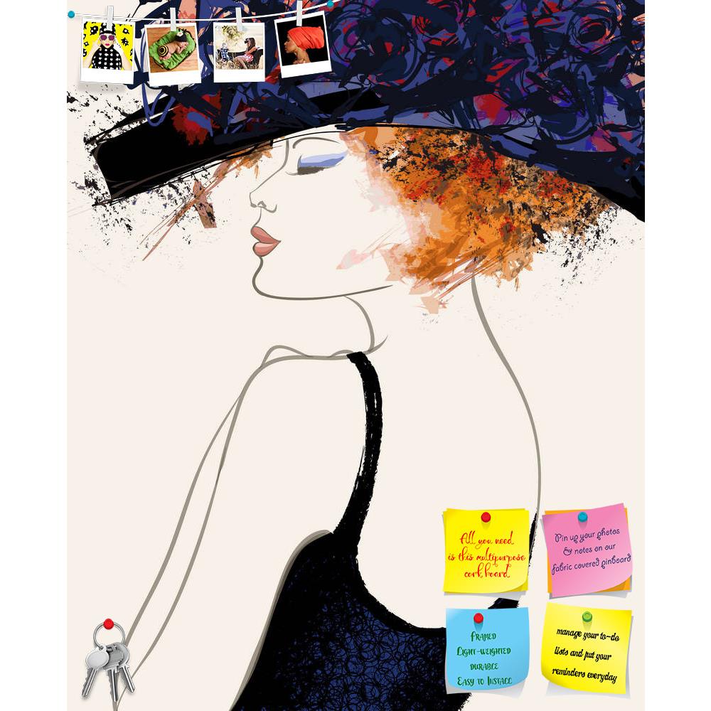 ArtzFolio Woman Fashion Model With Hat Printed Bulletin Board Notice Pin Board Soft Board | Frameless-Bulletin Boards Frameless-AZSAO32888929BLB_FL_L-Image Code 5003916 Vishnu Image Folio Pvt Ltd, IC 5003916, ArtzFolio, Bulletin Boards Frameless, Fashion, Portraits, Digital Art, woman, model, with, hat, printed, bulletin, board, notice, pin, soft, frameless, pin up board, push pin board, extra large cork board, big pin board, notice board, small bulletin board, cork board, wall notice board, giant cork boar