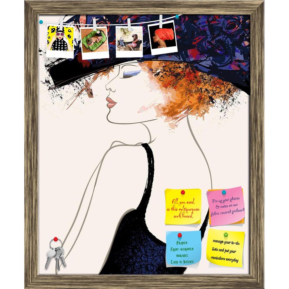 ArtzFolio Woman Fashion Model With Hat Printed Bulletin Board Notice Pin Board Soft Board | Framed-Bulletin Boards Framed-AZSAO32888929BLB_FR_L-Image Code 5003916 Vishnu Image Folio Pvt Ltd, IC 5003916, ArtzFolio, Bulletin Boards Framed, Fashion, Portraits, Digital Art, woman, model, with, hat, printed, bulletin, board, notice, pin, soft, framed, pin up board, push pin board, extra large cork board, big pin board, notice board, small bulletin board, cork board, wall notice board, giant cork board, bulletin 
