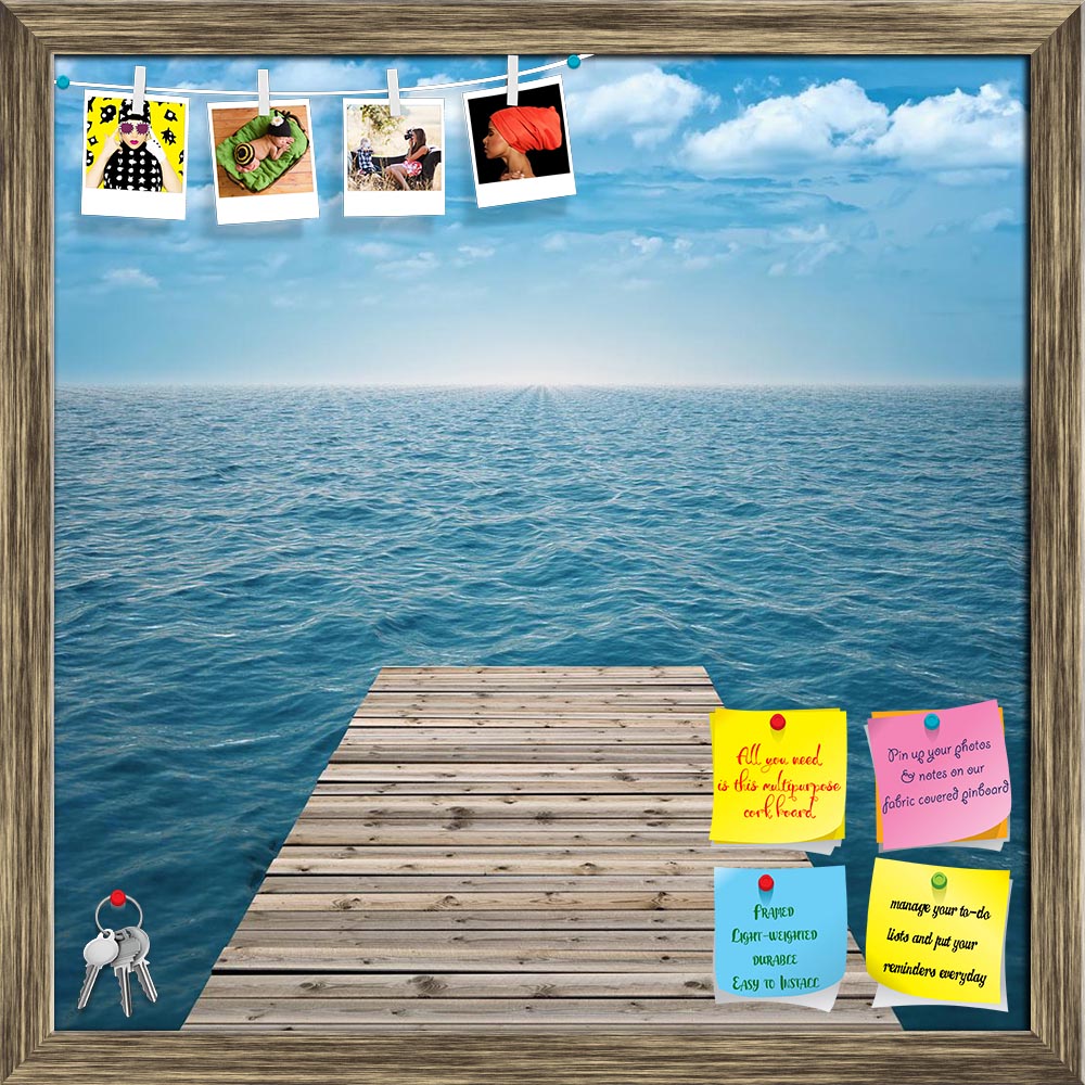 ArtzFolio Photo of Wooden Pier Printed Bulletin Board Notice Pin Board Soft Board | Framed-Bulletin Boards Framed-AZSAO32994374BLB_FR_L-Image Code 5003924 Vishnu Image Folio Pvt Ltd, IC 5003924, ArtzFolio, Bulletin Boards Framed, Landscapes, Photography, photo, of, wooden, pier, printed, bulletin, board, notice, pin, soft, framed, sea, 3d, old, background, beautiful, beige, blank, blue, bridge, bright, clouds, concepts, heaven, hope, horizon, jetty, landscape, light, nature, nobody, ocean, outdoor, path, pa