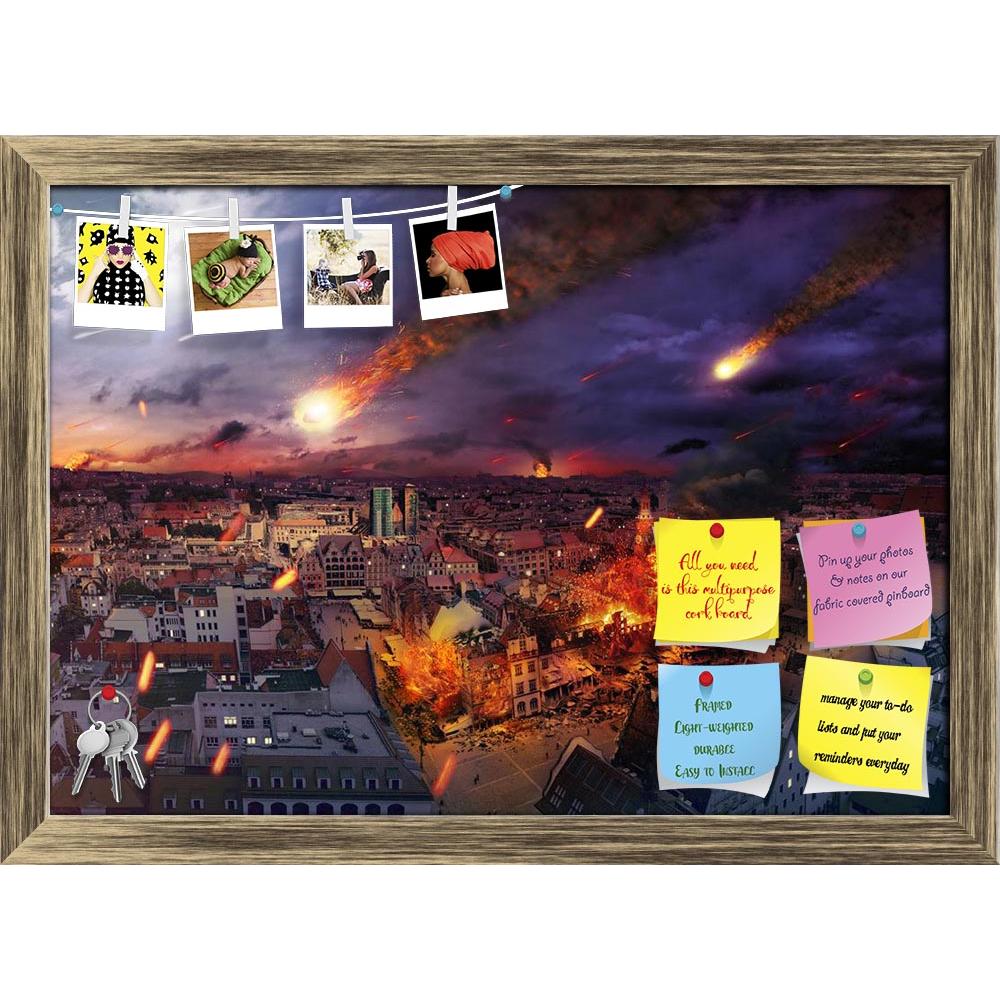 ArtzFolio Apocalypse Caused By A Giant Meteorite Printed Bulletin Board Notice Pin Board Soft Board | Framed-Bulletin Boards Framed-AZSAO33049489BLB_FR_L-Image Code 5003931 Vishnu Image Folio Pvt Ltd, IC 5003931, ArtzFolio, Bulletin Boards Framed, Fantasy, Places, Digital Art, apocalypse, caused, by, a, giant, meteorite, printed, bulletin, board, notice, pin, soft, framed, destruction, sad, town, cataclysm, death, demolished, war, dead, ruin, ravens, earthquake, city, dirty, despair, brick, cemetery, nobody