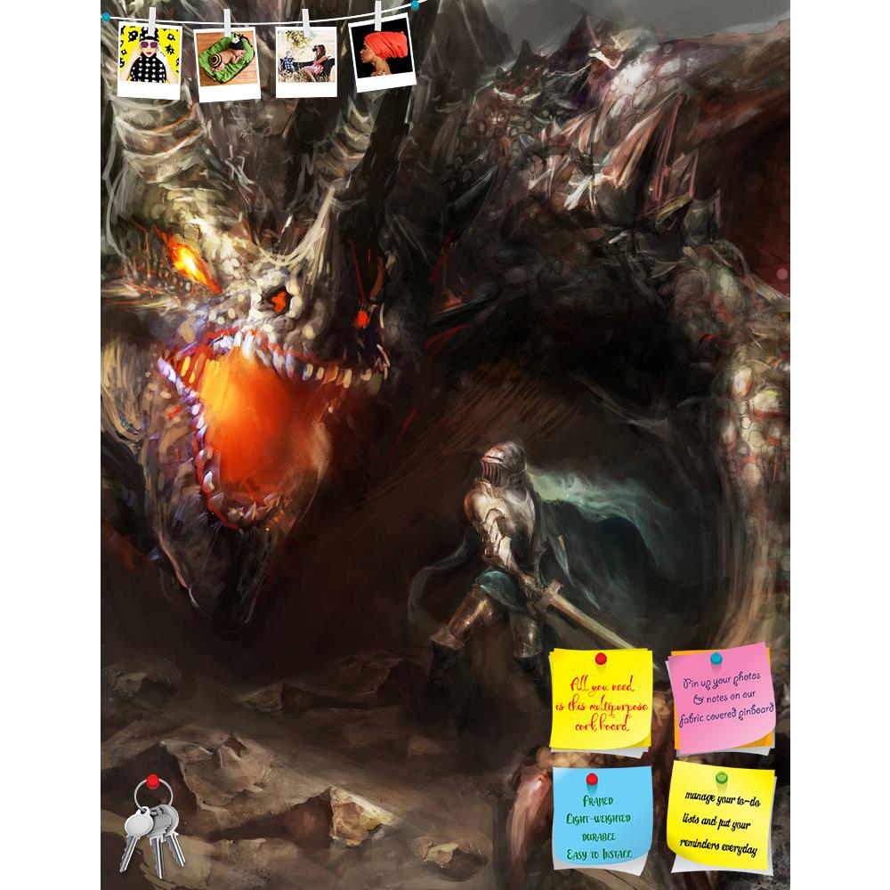 ArtzFolio Knight Fighting Dragon D2 Printed Bulletin Board Notice Pin Board Soft Board | Frameless-Bulletin Boards Frameless-AZSAO33155789BLB_FL_L-Image Code 5003940 Vishnu Image Folio Pvt Ltd, IC 5003940, ArtzFolio, Bulletin Boards Frameless, Fantasy, Fine Art Reprint, knight, fighting, dragon, d2, printed, bulletin, board, notice, pin, soft, frameless, scene, animal, art, big, breath, creature, danger, destruction, drawings, evil, fairytale, fantastic, fear, fearful, fictional, fire, flight, illustration,