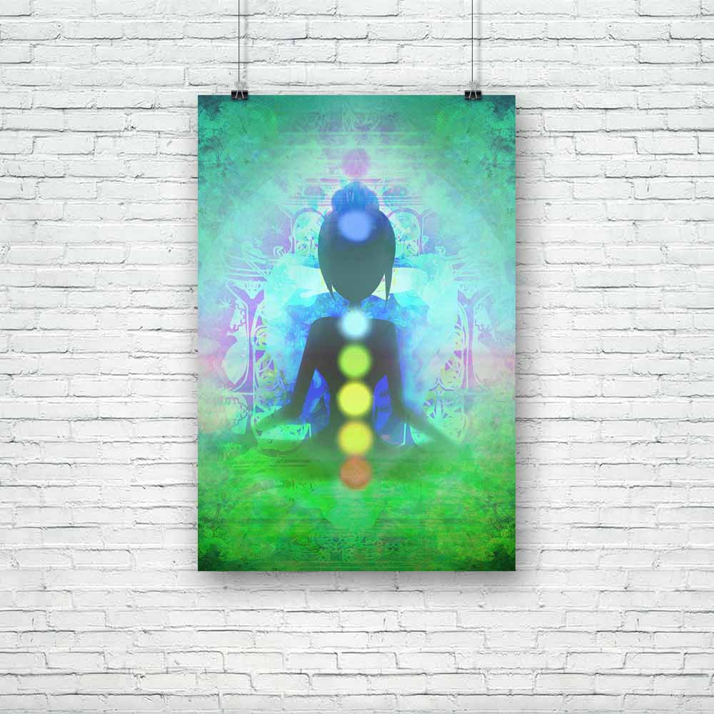 Yoga Lotus Pose D9 Unframed Paper Poster-Paper Posters Unframed-POS_UN-IC 5003941 IC 5003941, Buddhism, Digital, Digital Art, God Buddha, Graphic, Health, Illustrations, Indian, Nature, People, Religion, Religious, Scenic, Spiritual, Sports, Sunsets, yoga, lotus, pose, d9, unframed, paper, poster, aura, beauty, body, breath, buddha, ease, energy, exercise, female, fit, girl, grass, gym, hand, healing, illustration, india, mat, meditation, mystic, peace, quiet, raster, relax, relaxation, silence, silhouette,