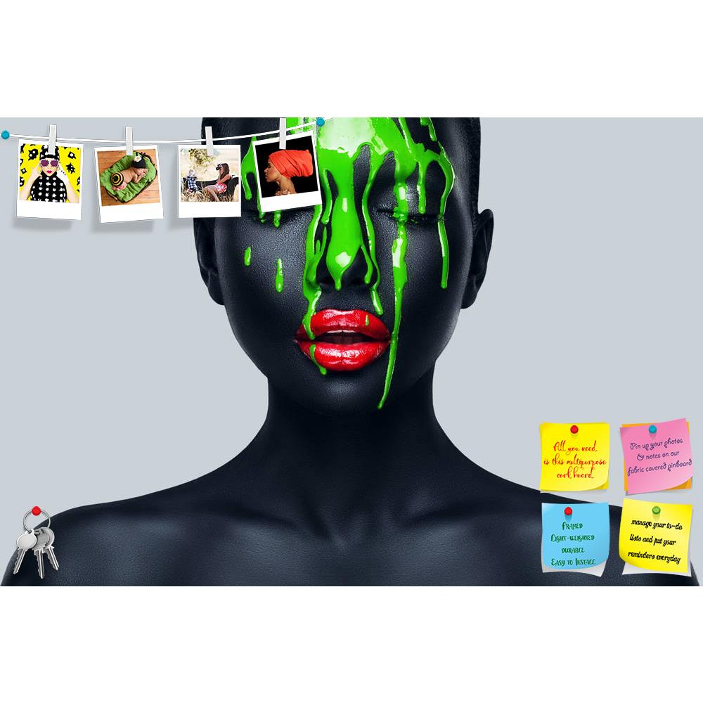 ArtzFolio Woman With Green Paint Printed Bulletin Board Notice Pin Board Soft Board | Frameless-Bulletin Boards Frameless-AZSAO33169113BLB_FL_L-Image Code 5003943 Vishnu Image Folio Pvt Ltd, IC 5003943, ArtzFolio, Bulletin Boards Frameless, Fashion, Portraits, Photography, woman, with, green, paint, printed, bulletin, board, notice, pin, soft, frameless, flowing, adult, bodyart, human, young, beautiful, female, body-art, face, style, beauty, make-up, people, art, one, covering, model, portrait, cosmetics, s
