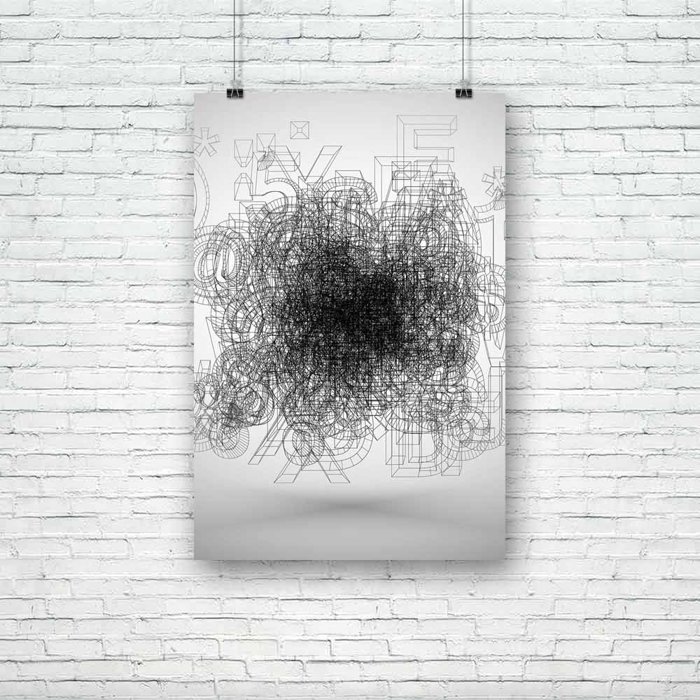 Abstract Artwork D178 Unframed Paper Poster - Paper Posters Unframed - ArtzFolio.com