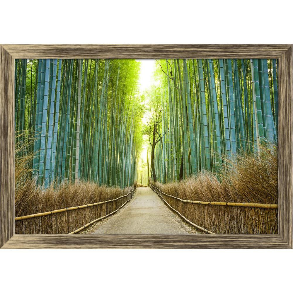 Pitaara Box Kyoto Japan Bamboo Forest Canvas Painting Synthetic Frame-Paintings Synthetic Framing-PBART33213359AFF_FW_L-Image Code 5003951 Vishnu Image Folio Pvt Ltd, IC 5003951, Pitaara Box, Paintings Synthetic Framing, Places, Photography, kyoto, japan, bamboo, forest, canvas, painting, synthetic, frame, street, narrow, passage, nobody, natural, park, green, view, kansai, day, arashiyama, trees, landmark, scenery, chikurin, fence, morning, woods, serene, historic, sagano, outdoors, scenic, dawn, daytime, 