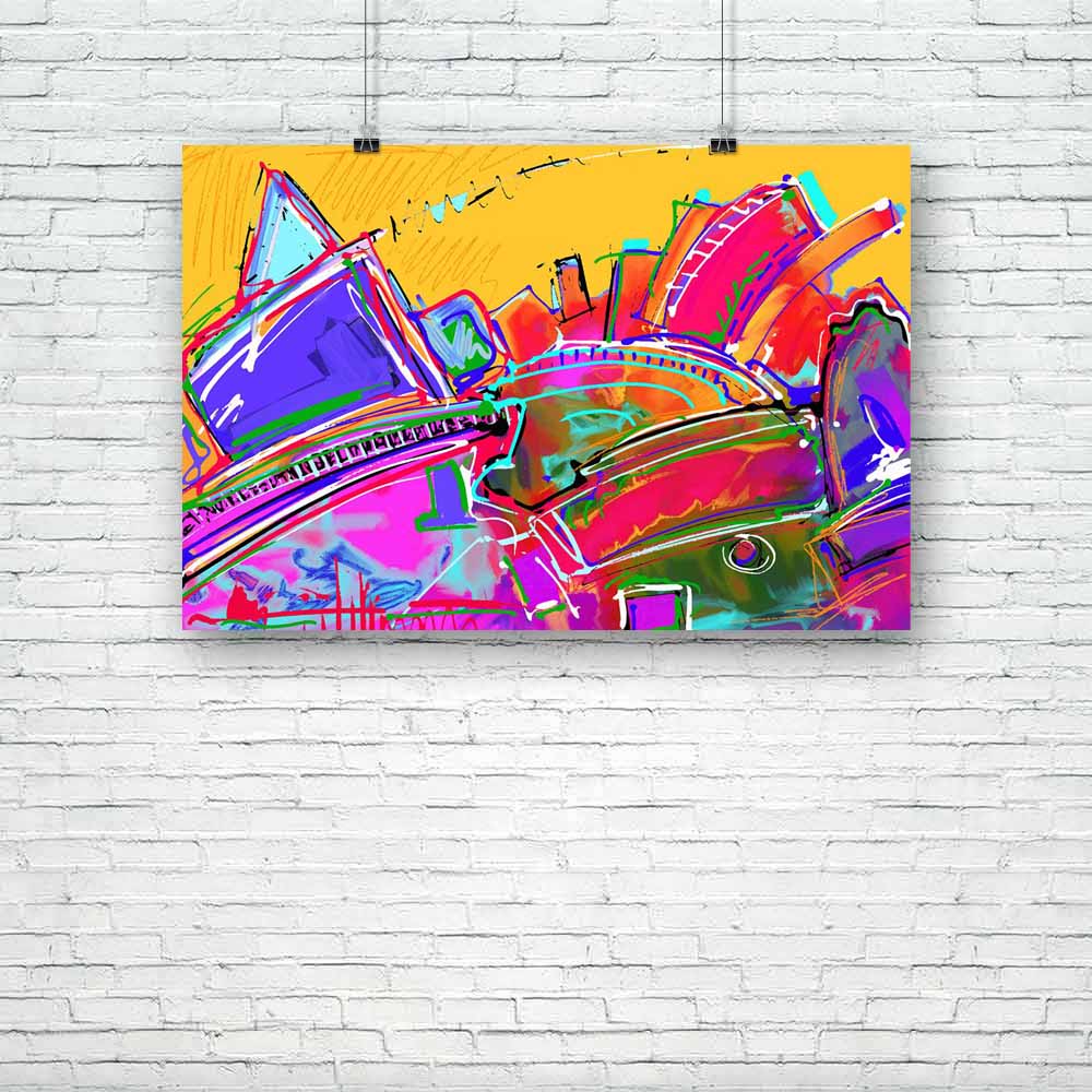 Abstract Artwork D179 Unframed Paper Poster - Paper Posters Unframed - ArtzFolio.com