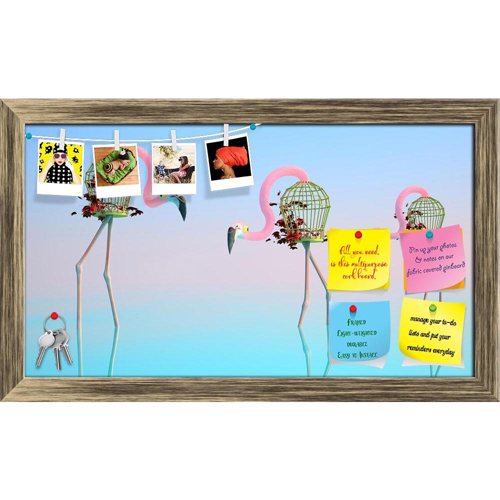 ArtzFolio Flamingos Stand In Water Printed Bulletin Board Notice Pin Board Soft Board | Framed-Bulletin Boards Framed-AZSAO33255927BLB_FR_L-Image Code 5003959 Vishnu Image Folio Pvt Ltd, IC 5003959, ArtzFolio, Bulletin Boards Framed, Animals, Conceptual, Kids, Digital Art, flamingos, stand, in, water, printed, bulletin, board, notice, pin, soft, framed, surrealistic, around, flamingo, made, birdcages, birdcage, birds, pink, blue, art, wave, ivy, surrealism, tale, fantasy, three, close-up, cutout, artificial