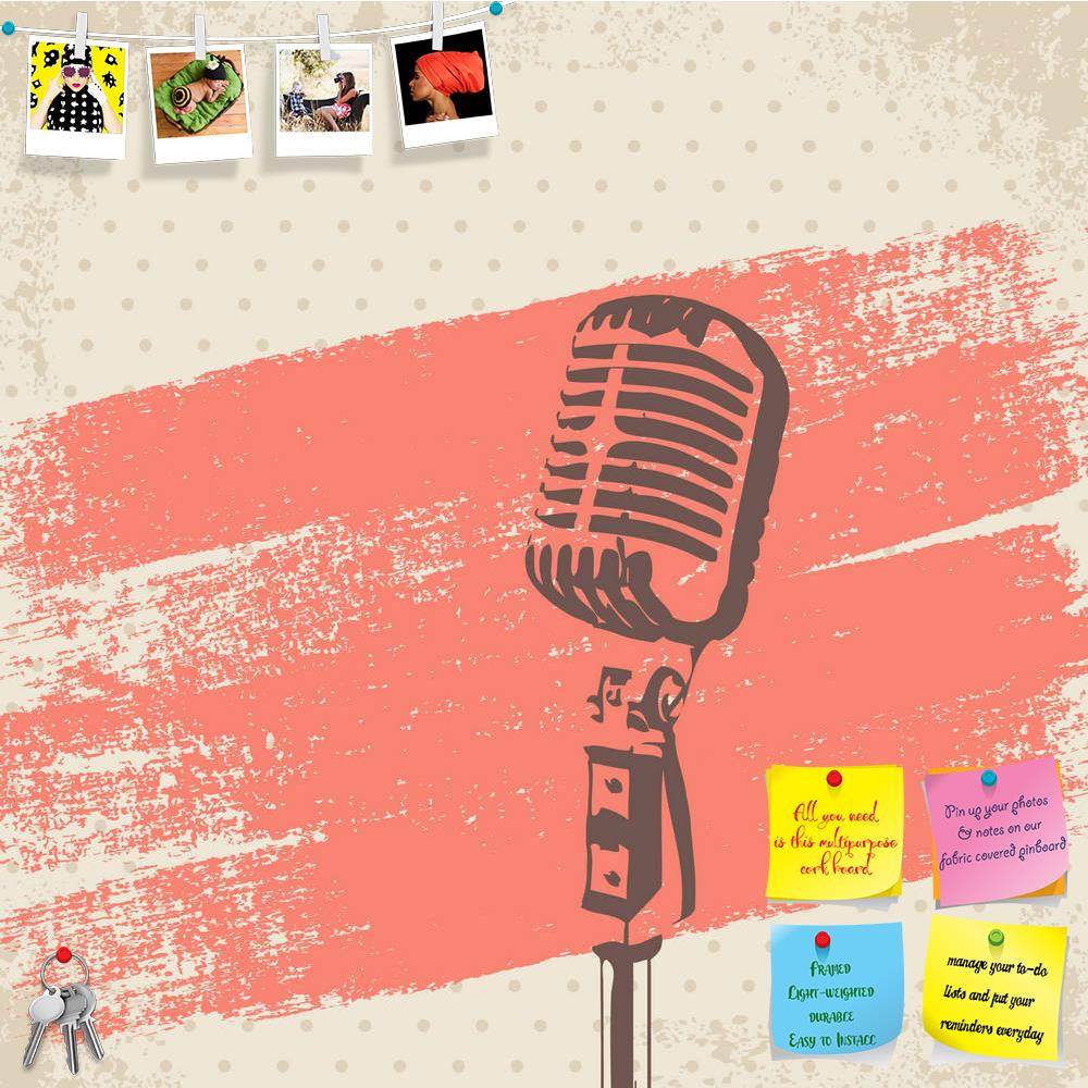 ArtzFolio Retro Microphone Brush Printed Bulletin Board Notice Pin Board Soft Board | Frameless-Bulletin Boards Frameless-AZSAO33258406BLB_FL_L-Image Code 5003960 Vishnu Image Folio Pvt Ltd, IC 5003960, ArtzFolio, Bulletin Boards Frameless, Music & Dance, Digital Art, retro, microphone, brush, printed, bulletin, board, notice, pin, soft, frameless, stencil, vector, pin up board, push pin board, extra large cork board, big pin board, notice board, small bulletin board, cork board, wall notice board, giant co