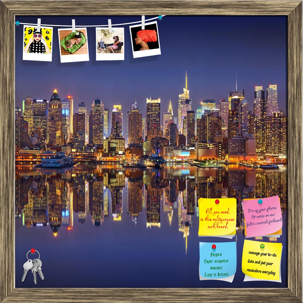 ArtzFolio Manhattan At Night, USA Printed Bulletin Board Notice Pin Board Soft Board | Framed-Bulletin Boards Framed-AZSAO33264719BLB_FR_L-Image Code 5003964 Vishnu Image Folio Pvt Ltd, IC 5003964, ArtzFolio, Bulletin Boards Framed, Places, Photography, manhattan, at, night, usa, printed, bulletin, board, notice, pin, soft, framed, nyc, panorama, skyline, city, cityscape, america, skyscraper, hudson, river, urban, architecture, new, york, business, state, financial, metropolis, modern, office, reflection, m