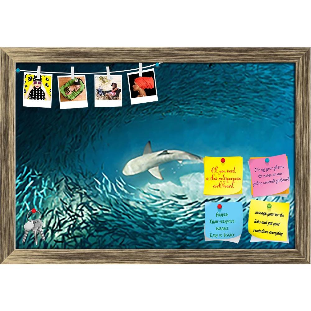 ArtzFolio Shark & Small Fishes Printed Bulletin Board Notice Pin Board Soft Board | Framed-Bulletin Boards Framed-AZSAO33277562BLB_FR_L-Image Code 5003968 Vishnu Image Folio Pvt Ltd, IC 5003968, ArtzFolio, Bulletin Boards Framed, Animals, Kids, Photography, shark, small, fishes, printed, bulletin, board, notice, pin, soft, framed, ocean, nature, background, fish, dangerous, leader, leadership, danger, jaws, sea, wild, white, water, great, attack, fin, hero, individuality, crowd, fierce, swimming, underwater