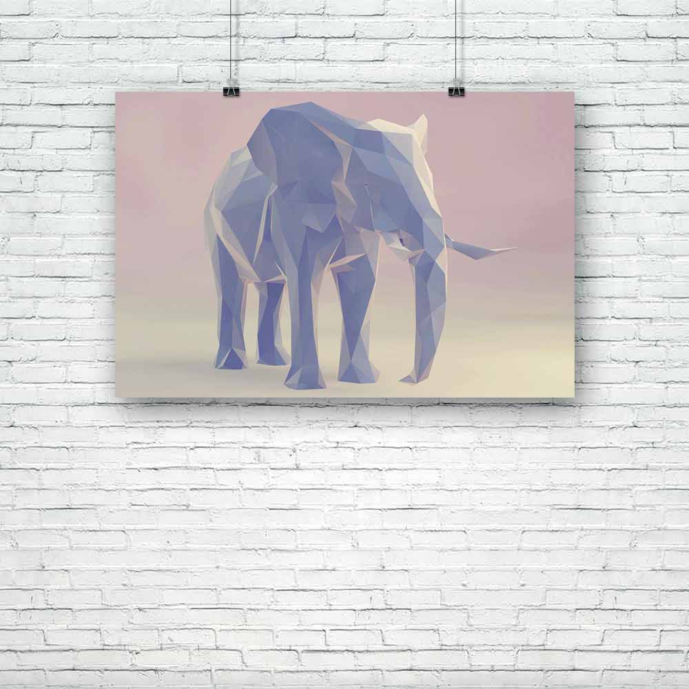 Abstract Elephant D1 Unframed Paper Poster - Paper Posters Unframed - ArtzFolio.com