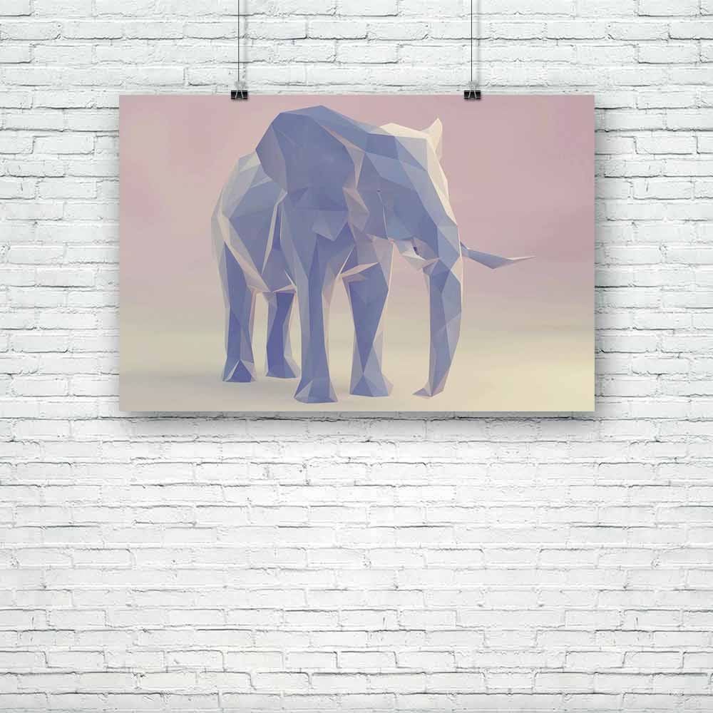 Abstract Elephant D1 Unframed Paper Poster-Paper Posters Unframed-POS_UN-IC 5003969 IC 5003969, 3D, Abstract Expressionism, Abstracts, African, Animals, Art and Paintings, Birds, Business, Digital, Digital Art, Geometric, Geometric Abstraction, Graphic, Icons, Illustrations, Nature, Scenic, Semi Abstract, Signs, Signs and Symbols, Symbols, Triangles, Wildlife, abstract, elephant, d1, unframed, paper, poster, animal, art, artwork, background, beautiful, biodiversity, concept, creative, decoration, design, ec