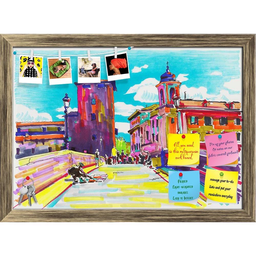 ArtzFolio Artwork Of Rome Italy Cityscape D3 Printed Bulletin Board Notice Pin Board Soft Board | Framed-Bulletin Boards Framed-AZSAO33499812BLB_FR_L-Image Code 5003983 Vishnu Image Folio Pvt Ltd, IC 5003983, ArtzFolio, Bulletin Boards Framed, Places, Digital Art, artwork, of, rome, italy, cityscape, d3, printed, bulletin, board, notice, pin, soft, framed, original, marker, painting, travel, card, design, pin up board, push pin board, extra large cork board, big pin board, notice board, small bulletin board