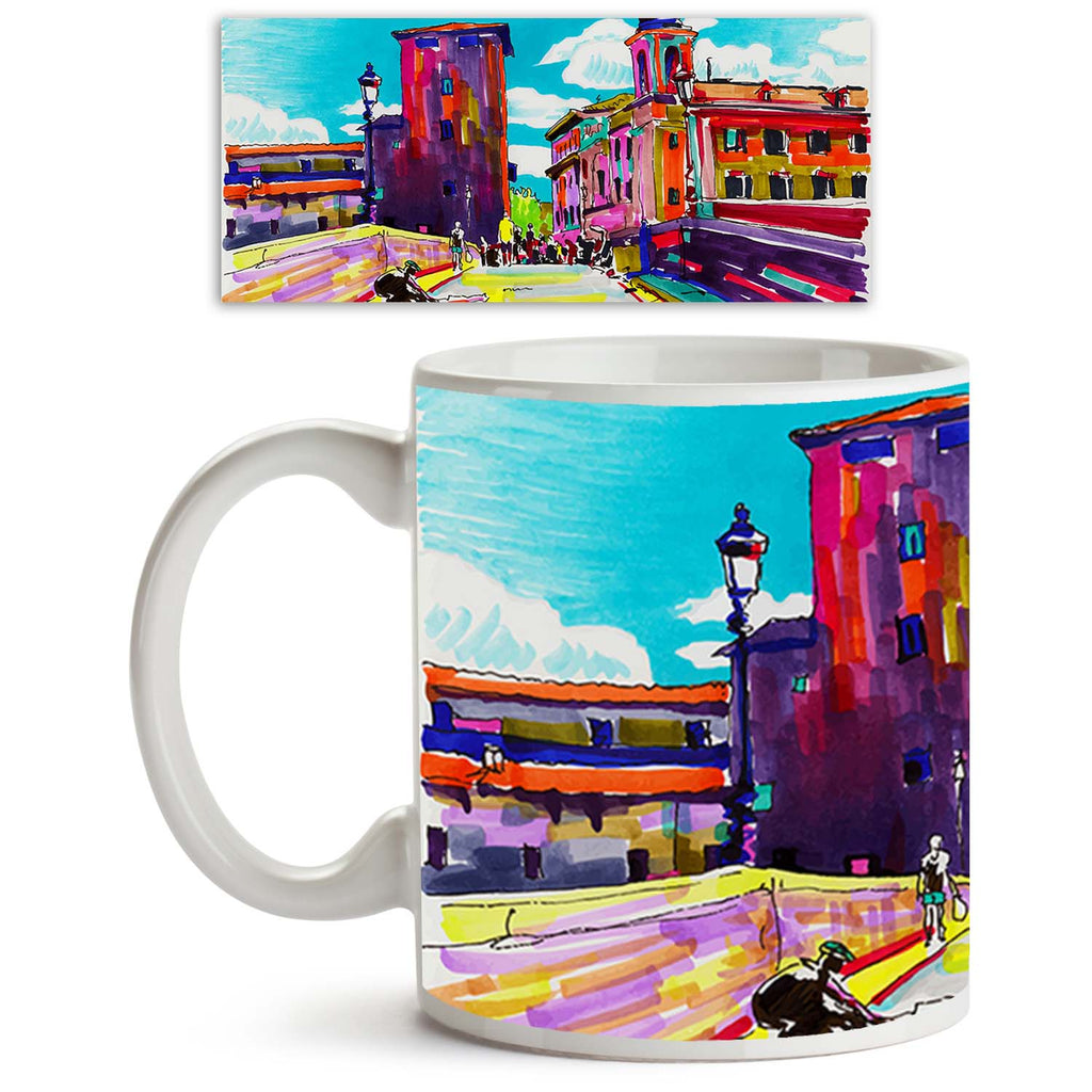 Artwork Of Rome Italy Cityscape Ceramic Coffee Tea Mug Inside White-Coffee Mugs--IC 5003983 IC 5003983, Ancient, Architecture, Art and Paintings, Automobiles, Books, Cities, City Views, Digital, Digital Art, Drawing, Graphic, Historical, Illustrations, Impressionism, Inspirational, Italian, Landmarks, Landscapes, Medieval, Motivation, Motivational, Paintings, Places, Scenic, Signs, Signs and Symbols, Sketches, Transportation, Travel, Urban, Vehicles, Vintage, artwork, of, rome, italy, cityscape, ceramic, co