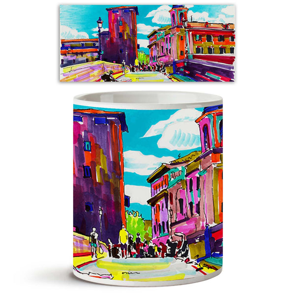 Artwork Of Rome Italy Cityscape Ceramic Coffee Tea Mug Inside White-Coffee Mugs--IC 5003983 IC 5003983, Ancient, Architecture, Art and Paintings, Automobiles, Books, Cities, City Views, Digital, Digital Art, Drawing, Graphic, Historical, Illustrations, Impressionism, Inspirational, Italian, Landmarks, Landscapes, Medieval, Motivation, Motivational, Paintings, Places, Scenic, Signs, Signs and Symbols, Sketches, Transportation, Travel, Urban, Vehicles, Vintage, artwork, of, rome, italy, cityscape, ceramic, co