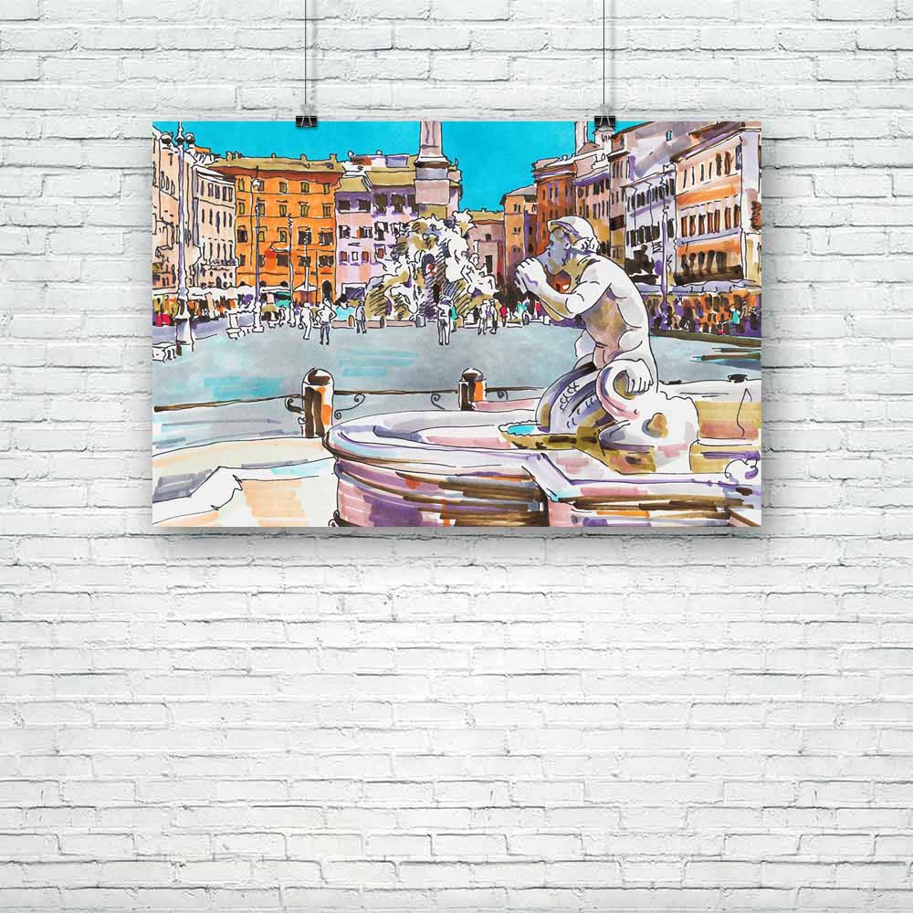 Rome Italy Cityscape D5 Unframed Paper Poster-Paper Posters Unframed-POS_UN-IC 5003985 IC 5003985, Ancient, Architecture, Art and Paintings, Automobiles, Baroque, Books, Cities, City Views, Digital, Digital Art, Drawing, Graphic, Historical, Illustrations, Inspirational, Italian, Landmarks, Landscapes, Marble, Marble and Stone, Medieval, Motivation, Motivational, Paintings, Places, Rococo, Scenic, Signs, Signs and Symbols, Sketches, Transportation, Travel, Urban, Vehicles, Vintage, rome, italy, cityscape, d