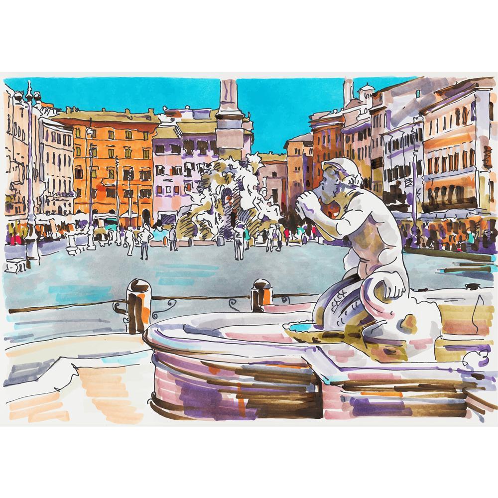 Artwork Of Rome Italy Cityscape Canvas Painting Synthetic Frame-Paintings MDF Framing-AFF_FR-IC 5003985 IC 5003985, Ancient, Architecture, Art and Paintings, Automobiles, Baroque, Books, Cities, City Views, Digital, Digital Art, Drawing, Graphic, Historical, Illustrations, Inspirational, Italian, Landmarks, Landscapes, Marble, Marble and Stone, Medieval, Motivation, Motivational, Paintings, Places, Rococo, Scenic, Signs, Signs and Symbols, Sketches, Transportation, Travel, Urban, Vehicles, Vintage, artwork,