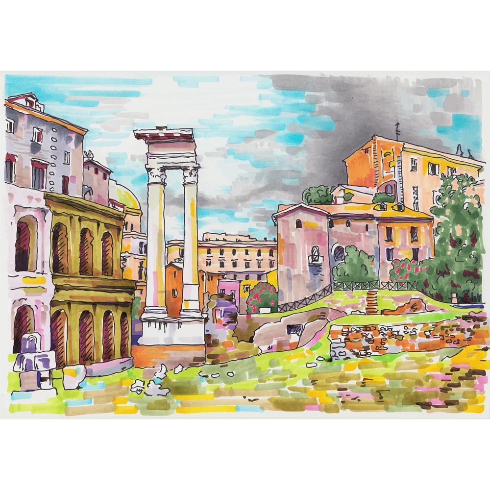 Artwork Of Rome Italy Cityscape Canvas Painting Synthetic Frame-Paintings MDF Framing-AFF_FR-IC 5003986 IC 5003986, Ancient, Architecture, Art and Paintings, Automobiles, Books, Cities, City Views, Digital, Digital Art, Drawing, Graphic, Historical, Illustrations, Impressionism, Inspirational, Italian, Landmarks, Landscapes, Medieval, Motivation, Motivational, Paintings, Places, Scenic, Signs, Signs and Symbols, Sketches, Transportation, Travel, Urban, Vehicles, Vintage, artwork, of, rome, italy, cityscape,