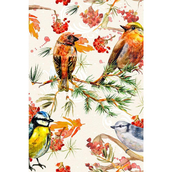 Cute Birds Unframed Paper Poster-Paper Posters Unframed-POS_UN-IC 5004002 IC 5004002, Ancient, Animals, Art and Paintings, Birds, Botanical, Christianity, Decorative, Drawing, Fashion, Floral, Flowers, Historical, Holidays, Illustrations, Medieval, Modern Art, Nature, Patterns, Retro, Scenic, Seasons, Signs, Signs and Symbols, Splatter, Vintage, Watercolour, Wildlife, cute, unframed, paper, wall, poster, animal, art, author, background, beautiful, beauty, berry, bird, branch, card, christmas, cold, color, c