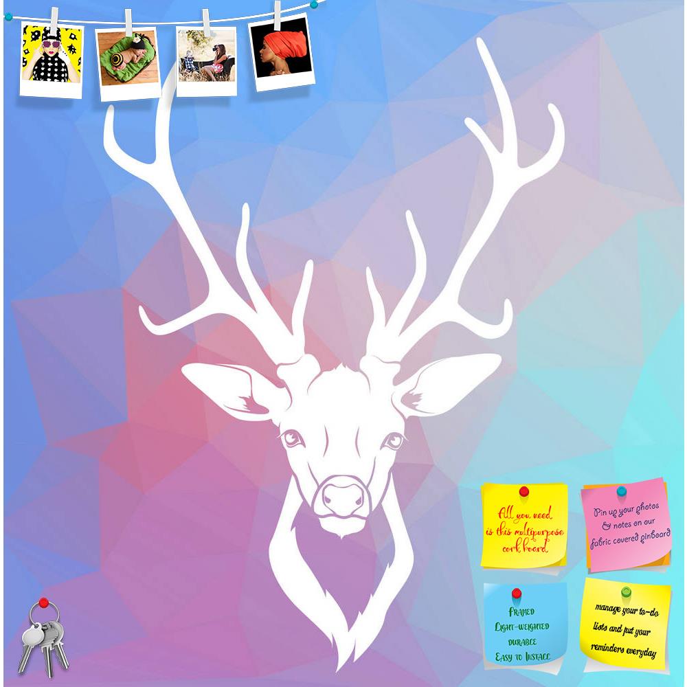 ArtzFolio Deer Head D2 Printed Bulletin Board Notice Pin Board Soft Board | Frameless-Bulletin Boards Frameless-AZSAO33850536BLB_FL_L-Image Code 5004004 Vishnu Image Folio Pvt Ltd, IC 5004004, ArtzFolio, Bulletin Boards Frameless, Animals, Kids, Digital Art, deer, head, d2, printed, bulletin, board, notice, pin, soft, frameless, triangle, background, pin up board, push pin board, extra large cork board, big pin board, notice board, small bulletin board, cork board, wall notice board, giant cork board, bulle