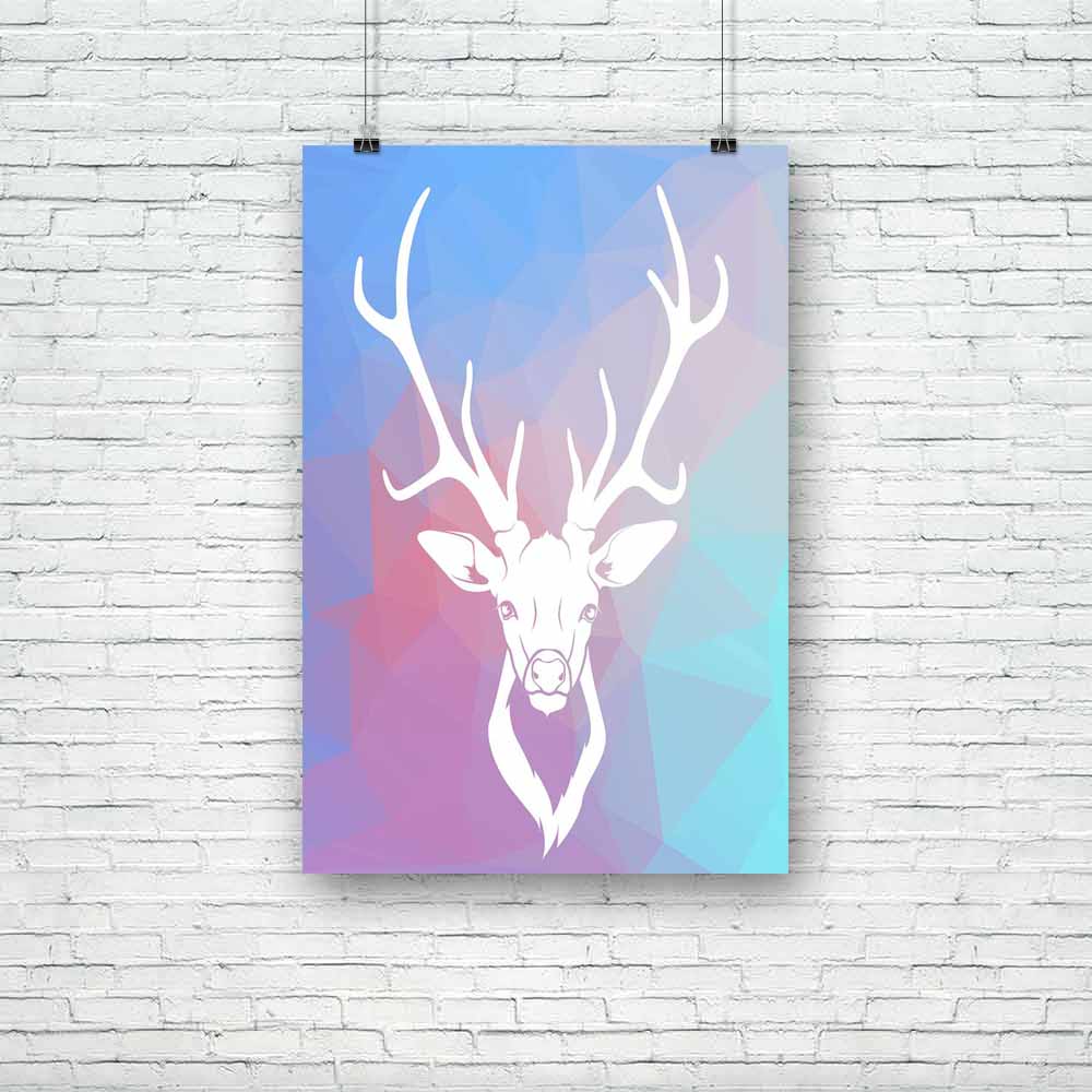 Deer Head D2 Unframed Paper Poster-Paper Posters Unframed-POS_UN-IC 5004004 IC 5004004, Ancient, Animals, Art and Paintings, Digital, Digital Art, Drawing, Graphic, Hipster, Historical, Icons, Illustrations, Individuals, Medieval, Nature, Patterns, Portraits, Scenic, Signs, Signs and Symbols, Symbols, Triangles, Vintage, Wildlife, deer, head, d2, unframed, paper, poster, animal, antlers, art, artwork, background, beautiful, brown, contour, decoration, design, draw, elegant, element, emblem, horned, horns, h