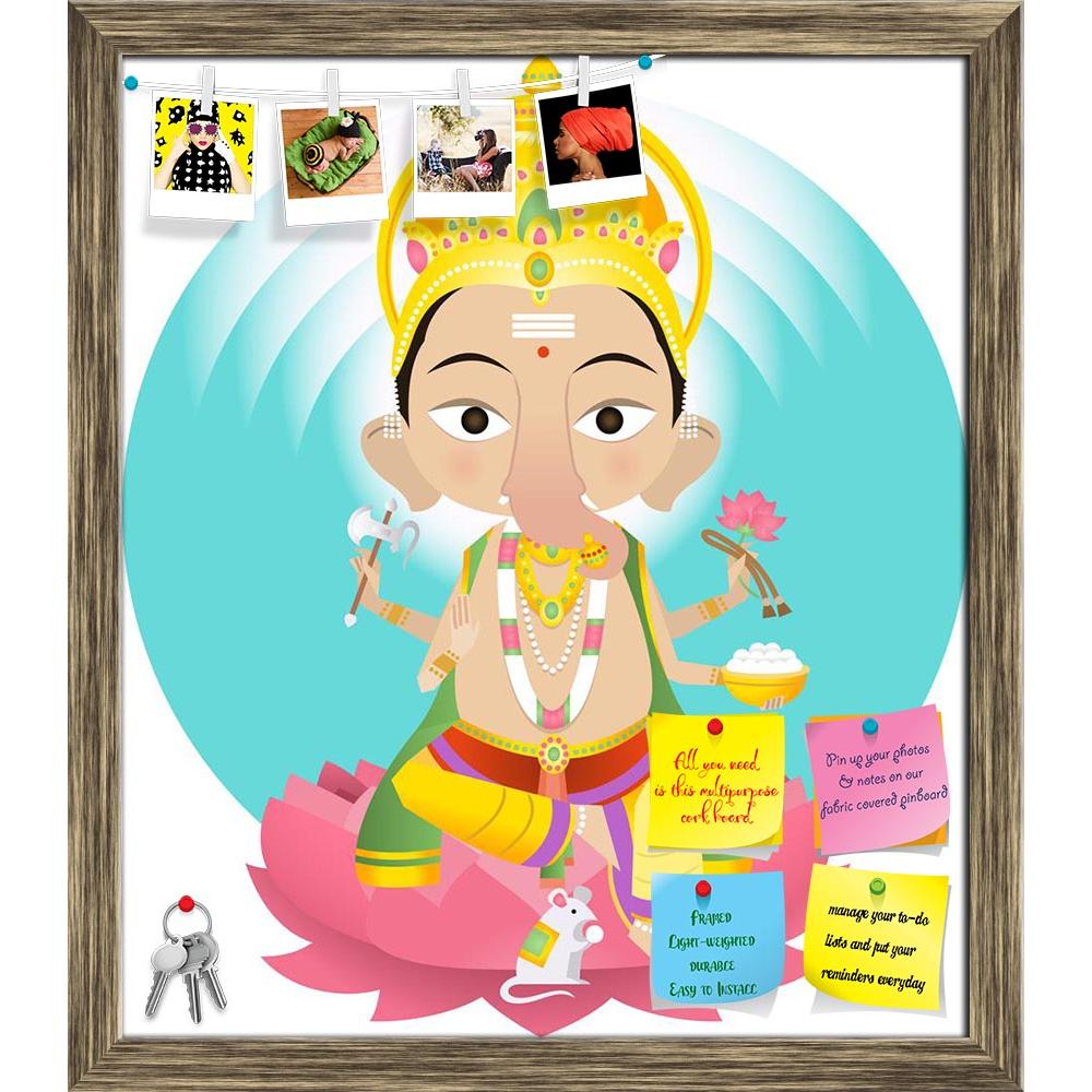 ArtzFolio Lord Ganesh D6 Printed Bulletin Board Notice Pin Board Soft Board | Framed-Bulletin Boards Framed-AZSAO33972944BLB_FR_L-Image Code 5004011 Vishnu Image Folio Pvt Ltd, IC 5004011, ArtzFolio, Bulletin Boards Framed, Religious, Digital Art, lord, ganesh, d6, printed, bulletin, board, notice, pin, soft, framed, ganesha, ganapati, revered, remover, obstacles, more, generally, beginnings, patron, arts, sciences, deva, intellect, wisdom, pin up board, push pin board, extra large cork board, big pin board