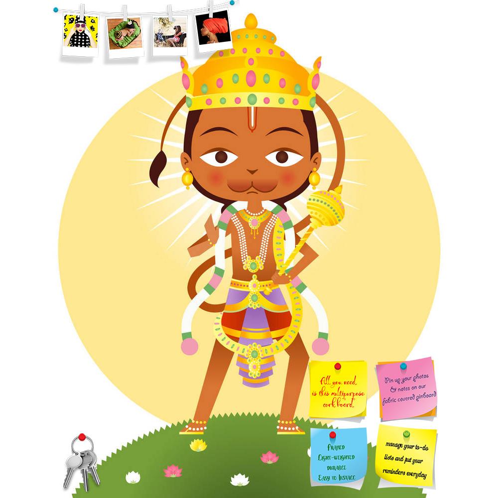 ArtzFolio Hanuman Printed Bulletin Board Notice Pin Board Soft Board | Frameless-Bulletin Boards Frameless-AZSAO33972966BLB_FL_L-Image Code 5004012 Vishnu Image Folio Pvt Ltd, IC 5004012, ArtzFolio, Bulletin Boards Frameless, Religious, Digital Art, hanuman, printed, bulletin, board, notice, pin, soft, frameless, hindu, deity, who, ardent, devotee, rama, central, character, indian, epic, ramayana, general, among, vanaras, ape-like, race, forest-dwellers, incarnation, divine, whose, fate, aid, hero, i, pin u