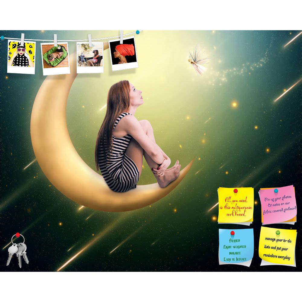 ArtzFolio Lonely Thoughtful Woman Printed Bulletin Board Notice Pin Board Soft Board | Frameless-Bulletin Boards Frameless-AZSAO33980048BLB_FL_L-Image Code 5004013 Vishnu Image Folio Pvt Ltd, IC 5004013, ArtzFolio, Bulletin Boards Frameless, Fantasy, Kids, Photography, lonely, thoughtful, woman, printed, bulletin, board, notice, pin, soft, frameless, moon, night, dream, girl, queen, magic, dress, sky, princess, hair, light, evening, crescent, holiday, half, young, profile, dreamy, spell, fun, metamorphose, 