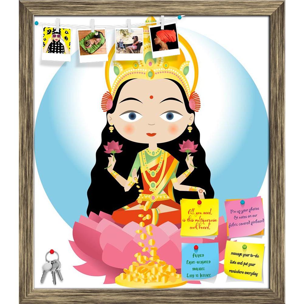 ArtzFolio Hindu God Lakshmi Printed Bulletin Board Notice Pin Board Soft Board | Framed-Bulletin Boards Framed-AZSAO33983296BLB_FR_L-Image Code 5004014 Vishnu Image Folio Pvt Ltd, IC 5004014, ArtzFolio, Bulletin Boards Framed, Religious, Digital Art, hindu, god, lakshmi, printed, bulletin, board, notice, pin, soft, framed, lakshmi:, goddess, wealth, prosperity, both, material, spiritual, light, wisdom, fortune, fertility, generosity, courage;, embodiment, beauty, grace, charm, pin up board, push pin board, 