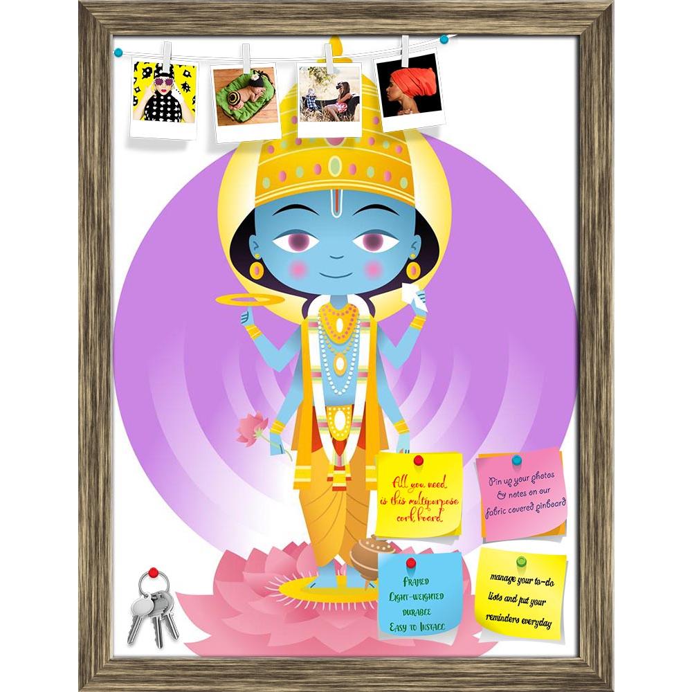ArtzFolio Hindu God Vishnu D2 Printed Bulletin Board Notice Pin Board Soft Board | Framed-Bulletin Boards Framed-AZSAO33995632BLB_FR_L-Image Code 5004016 Vishnu Image Folio Pvt Ltd, IC 5004016, ArtzFolio, Bulletin Boards Framed, Religious, Digital Art, hindu, god, vishnu, d2, printed, bulletin, board, notice, pin, soft, framed, cartoon, illustration, pin up board, push pin board, extra large cork board, big pin board, notice board, small bulletin board, cork board, wall notice board, giant cork board, bulle